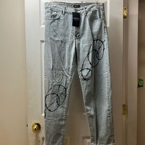 Boohoo barbed wire jeans